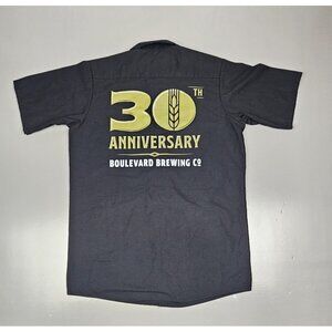 Boulevard Brewing Beer Kansas City MO Button-Up Shirt Mens M.‎ 30th Anniversary